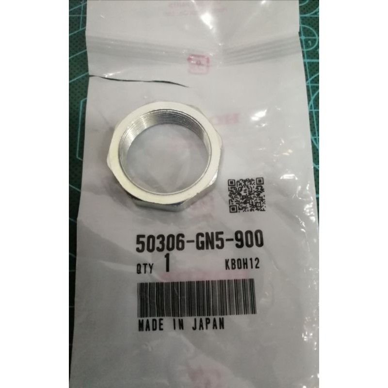 50306-GN5-900 NUT STEERING STEM LOCK Honda Ex5/Dream/Wave/RS150
