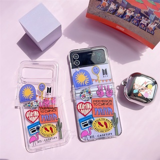 เคสโทรศัพท์มือถือ ลายศิลปินเกาหลี bts Jin Shuozhen สําหรับ Samsung Zflip3 Zflip4 PTD