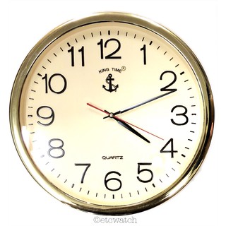 พร้อมส่ง> นาฬิกาแขวนตราสมอ ขนาด 16 นิ้ว เดินเรียบ ไร้เสียงรบ…