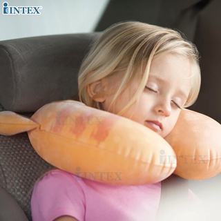 INTEX หมอนเป่าลม หมอนรองคอเป่าลม หมอนรองคอแทรเวล คิดส์ Kidz Inflatable Travel Pillow รุ่น 68678