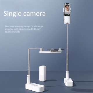 Mobile Phone Overhead Camera Stand Beauty Supplement Light Live Box Rotating Multifunctional Folding Desktop Stand