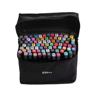 🌈ปากกาเมจิกไฮไลท์ 2in1 เซ็ต 80สี สีเข้มสดใส✏️✏️