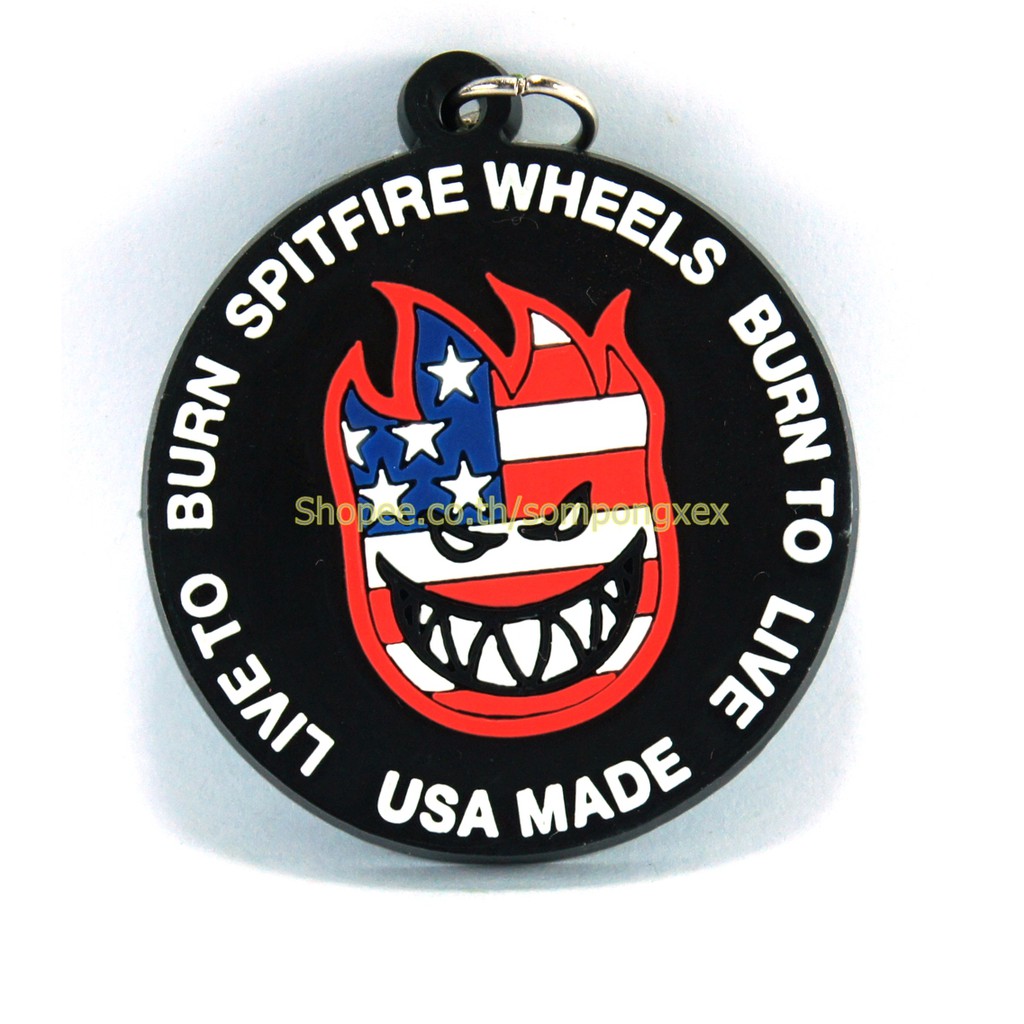 SPITFIRE WHEELS SKATEBOARD  พวงกุญแจยาง ของขวัญ พรีเมี่ยม แฟชั่นสตรีท มินิมอล รถแข่ง เรชซิ่ง พร้อมส่
