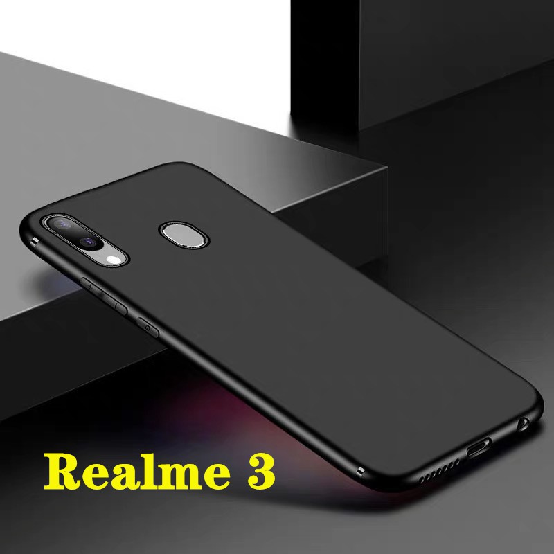 Case TPU  Realme3 เคสซิลิโคนนิ่ม สวยและบางมากสีดํา สินค้าพร้อมส่ง