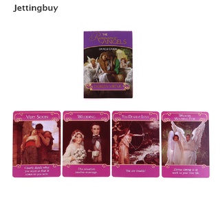 [Jettingbuy] ไพ่ทาโรต์นางฟ้า พร้อมไกด์บุ๊ก สําหรับผู้เริ่มต้น เล่นเกมกระดาน