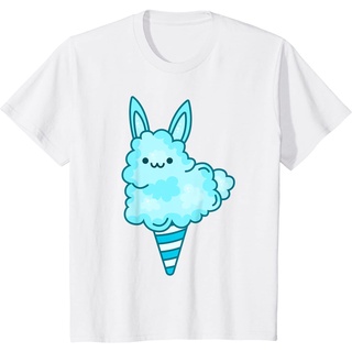 เสื้อยืดผ้าฝ้ายพรีเมี่ยม เสื้อยืด ผ้าฝ้าย พิมพ์ลายกระต่าย I Love Bunny สีแคนดี้