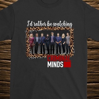 เสื้อยืดโอเวอร์ไซส์ใหม่ เสื้อยืดผ้าฝ้าย 100% พิมพ์ลาย Criminal Minds Tv Show Leopard Day Mother Father Day Emmafo12Eonol