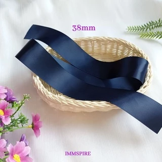 โบว์นักเรียน โบว์ผูกผม ขายเป็นเส้น (สีกรม) ริบบิ้นผ้าซาตินมันวาว 2 ด้าน นุ่ม เนือผ้าดีมาก