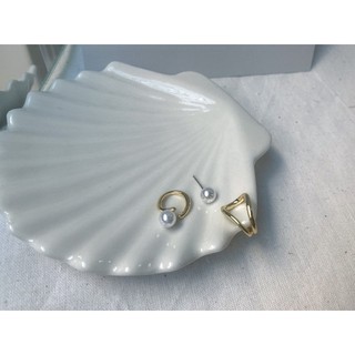 valerie.galleria ต่างหูแฟชั่น mini pearl earring and ear cuff