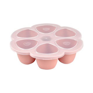 BEABA ถาดซิลิโคน  Silicone Multiportions 6 x 150 ml - Vintage Pink