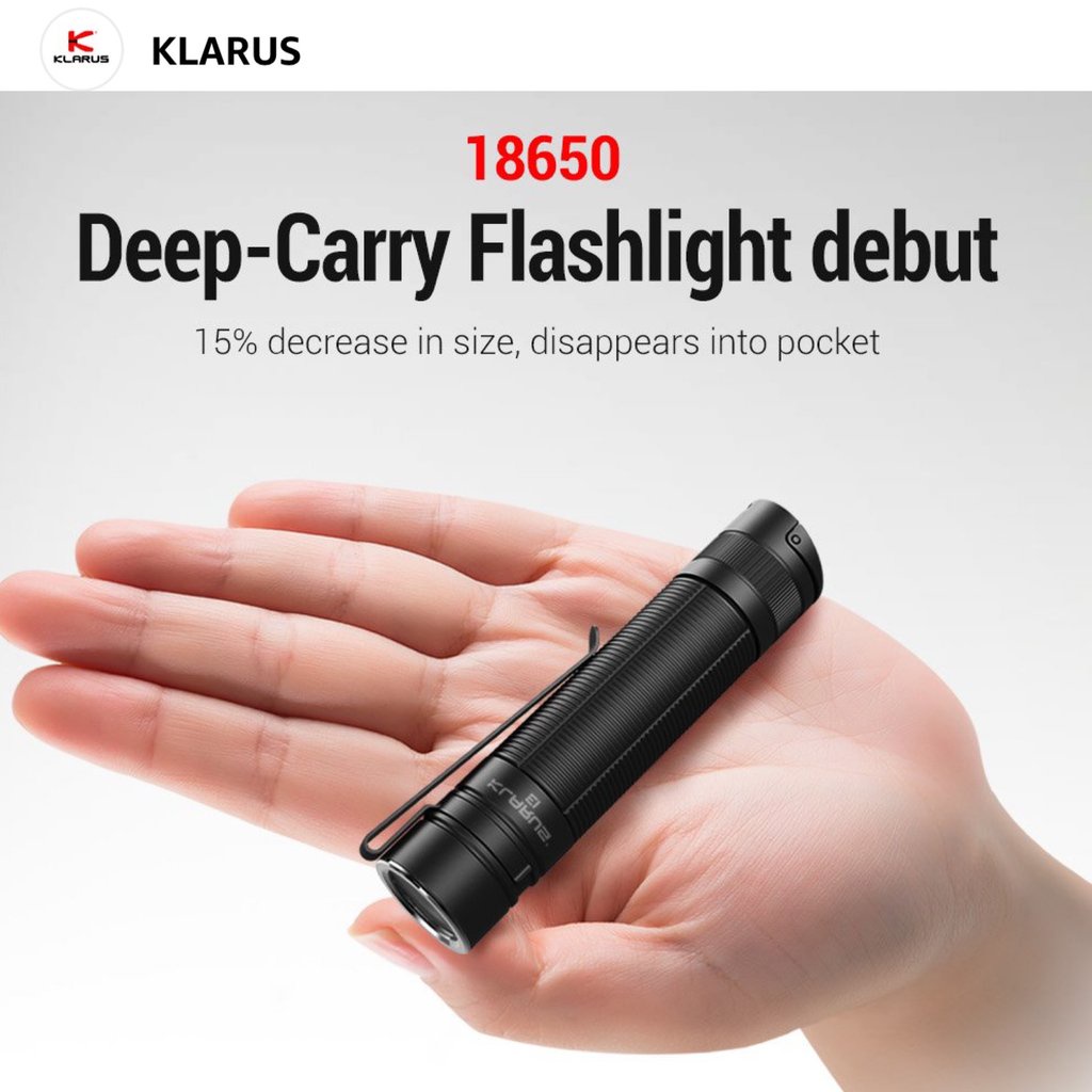 ไฟฉาย Klarus E1 1000 Lumens 9025CD 190M