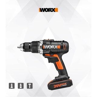 WORX WX372 สกรูไฟฟ้า 20 โวลต์ Li - Ion 1 แบตเตอรี่ และกล่องเครื่องมือ