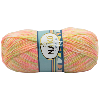 ไหมพรมยี่ห้อ Nako รุ่น Bebe Mix/ Baby yarn for knitting and crochet