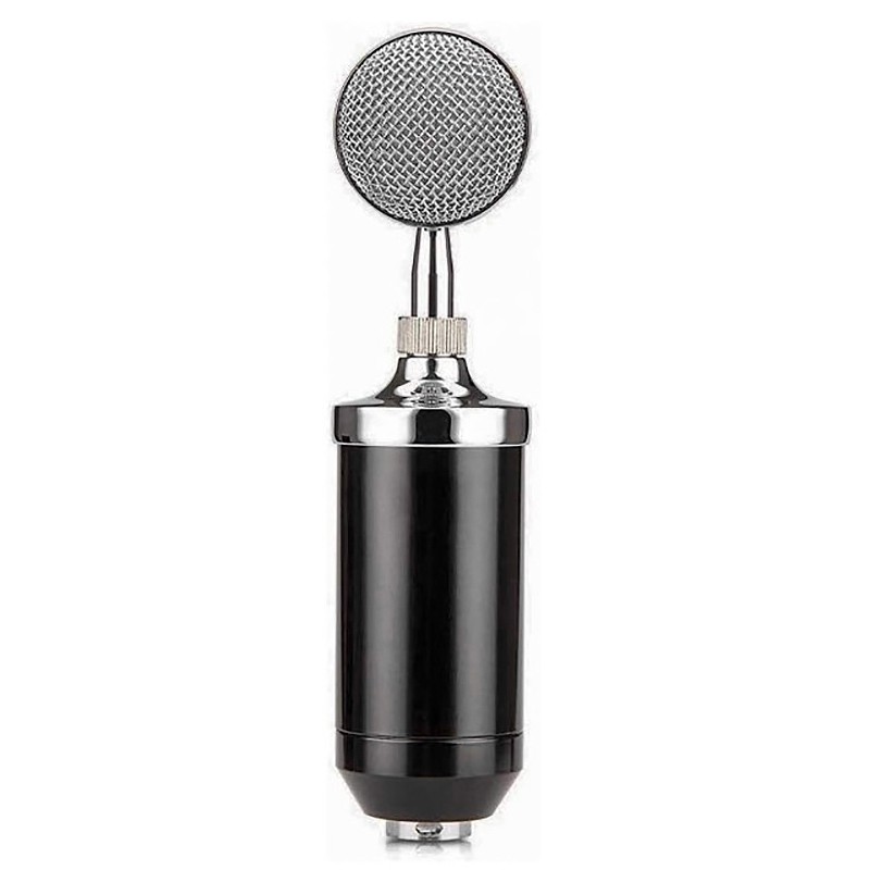 BM8000 Condenser Microphone, Home Large Microphone(Black) oADV