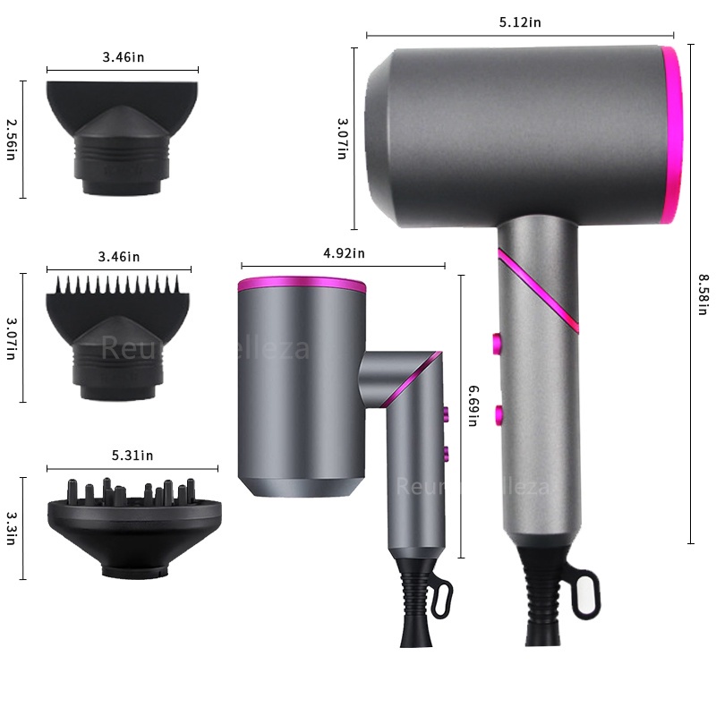 Yoodragons Portable Anion Hair Dryer Professinal Quick Dry Hair Drier