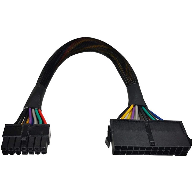 24 Pin to 14 Pin ATX PSU Main Power Adapter สายถัก Sleeved Cable