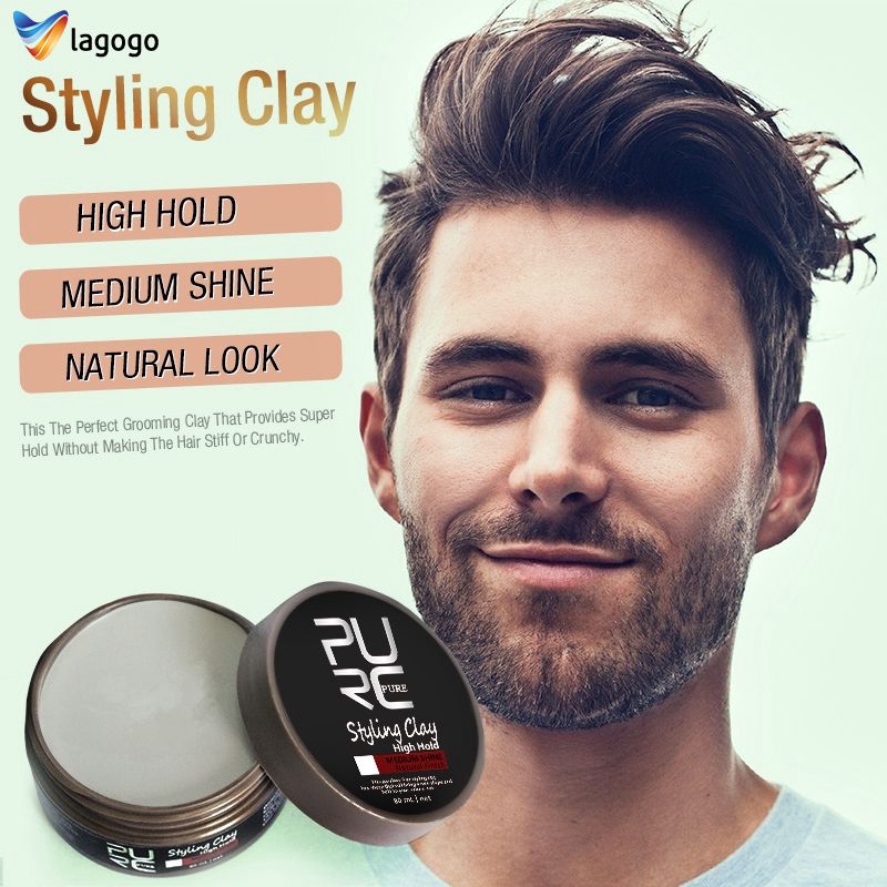 ▷ Men Clay Hair Coloring Hair Wax styling Hair High Hold Low Shine Clay Hair  | Shopee Thailand