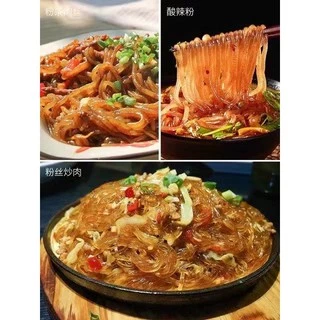 เส้นเล็กหม่าล่า เส้นมันเทศ(麻辣红薯粉细)1kg เส้นเหนียวนุ่ม กินคู่กับชาบูหม่าล่า
