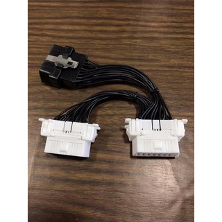 สายพ่วงพอร์ต OBD2 แบบเสียบแทนช่องเดิมของรถ สำหรับรถที่ต้องถอดพอร์ตเดิมออกจากที่ล็อค