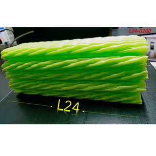 โฟมตาข่ายห่อผลไม้ กันกระแทก ขนาด L24cm. (เส้นใหญ่) บรรจุ 100 ชิ้น (สีเขียว)