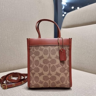 กระเป๋า COACH C5277 MINI CASHIN TOTE IN SIGNATURE CANVAS