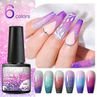 MTSSII ยาทาเล็บเจล เปลี่ยนสีตามอุณหภูมิ 3 ชั้น 6ml UV Nail Gel Polish