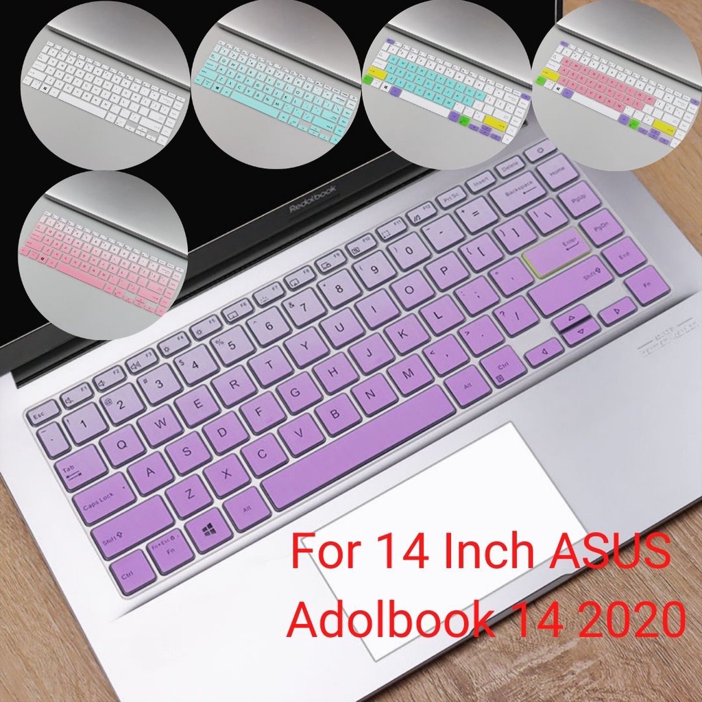 เคสคีย์บอร์ดซิลิโคนบางเฉียบสําหรับ Asus E410MA Vivobook K413 E410 Adolbook 14 2020 14 นิ้ว #8