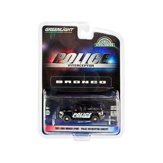 Greenlight 1/64 Exclusive Police Interceptor Bronco 2021 Ford Bronco Sport - Police Interceptor Concept 30339