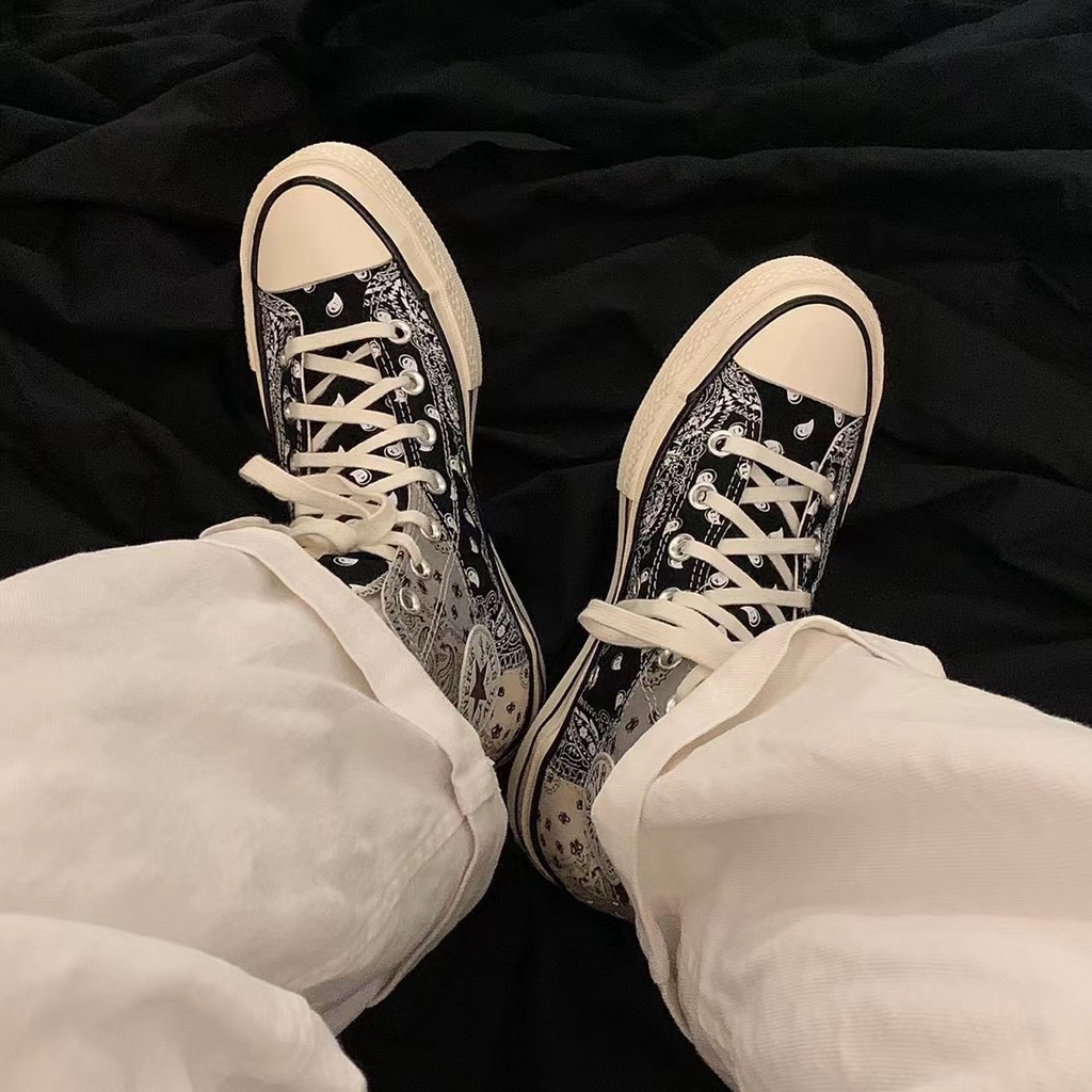 Converse 1970s offspring paisley x pathwork High top คอนเวิร์ส ดอกมะม่วงหิมพานต์ รองเท้าผ้าใบ 169880C 169881C