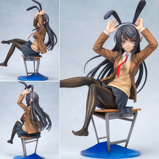 Figure ฟิกเกอร์ Model โมเดล Seishun Butayarou wa Bunny Girl Senpai no Yume wo Minai Mai Sakurajima ซากุราจิมะ ไม 1/8