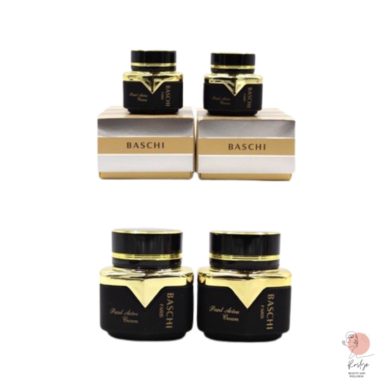 KT-63🌟Baschi Creamครีมบาชิ Baschiของเเท้💯บาชิแท้ครีมไข่มุกสูตรเข้มข้น ผิวกระจ่างใสไร้ริ้วรอบไร้จุดด่างดำขาวไว( 22 กรัม ) รูปที่ 4