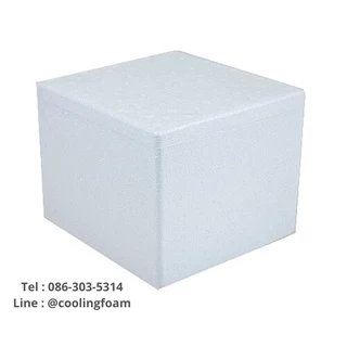 กล่องโฟม กล่องโฟมเก็บความเย็น ขนาด 1 กิโลกรัม (1 kg size 16.0 x 16.8 x 13.3 cm.) ลังโฟม