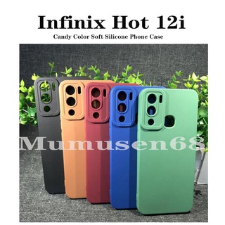 เคสซิลิโคนนิ่ม เนื้อแมตต์ ป้องกันเลนส์ สําหรับ Infinix Hot 12i Infinix Hot 11S nfc Hot 10 play 11 play Infinix Note 12 G96