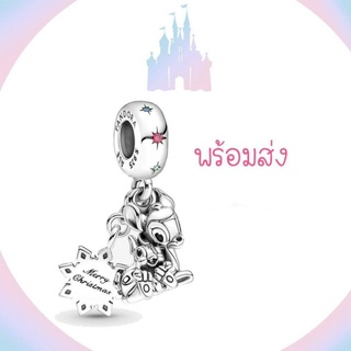 Pandora silver hanging charm Bambi &amp;Thumper กวางแบมบิ คริสมาสต์