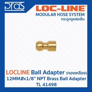 LOCLINE ล็อคไลน์ ระบบท่อกระดูกงู Ball Adapters ทองเหลือง 12MMx1/8" NPT BRASS BALL ADAPTER (TL 41498)