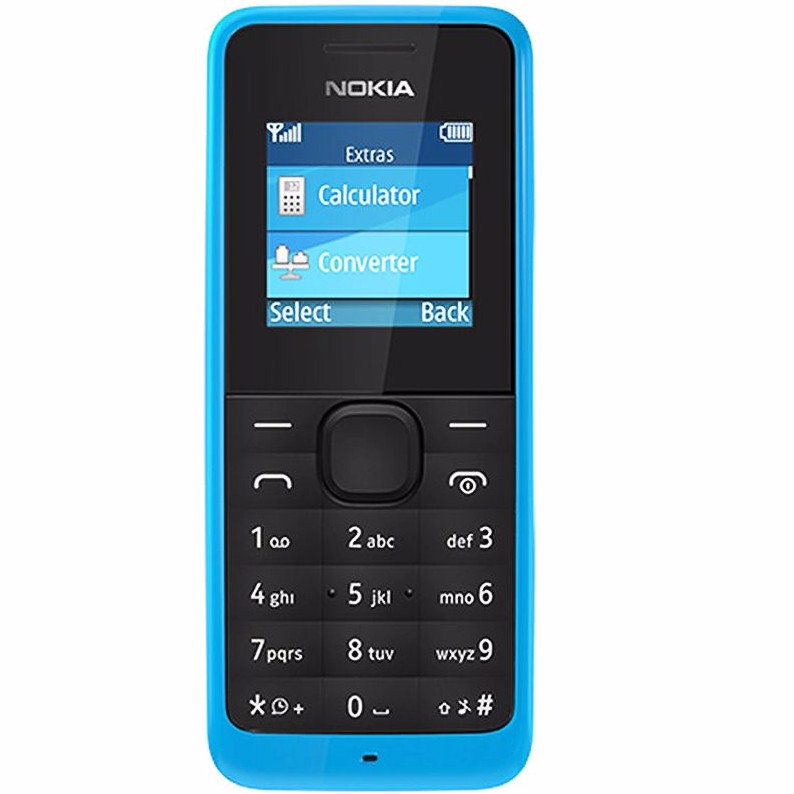 โทรศัพท์มือถือโนเกีย ปุ่มกด NOKIA 105 (สีฟ้า) 3G/4G  รุ่นใหม่  2020