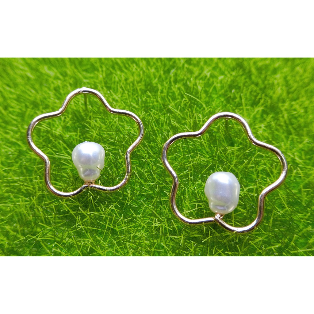 S925 ต่างหูเปลือกหอยสี S925