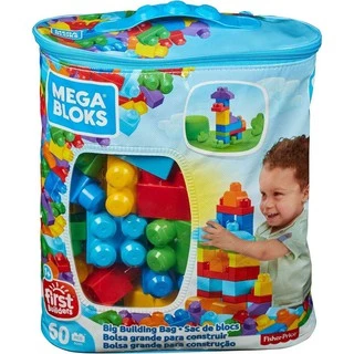 Mega Bloks First Builders Big Building Bag (60 PCS) ตัวต่อ เมกะ บล๊อค บล๊อคตัวต่อ ของเล่นเด็ก ของเล่น DCH54 , DCH55
