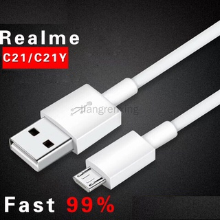 สายเคเบิ้ล Micro Usb สายทองแดงบริสุทธิ์ 100% สําหรับ Realme C20 C21 C21y