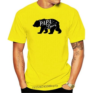 เสื้อยืดผ้าฝ้ายพิมพ์ลายแฟชั่น ใหม่ เสื้อยืดลําลอง แขนสั้น พิมพ์ลาย Papa Bear สีเทา สําหรับผู้ชาย 2022