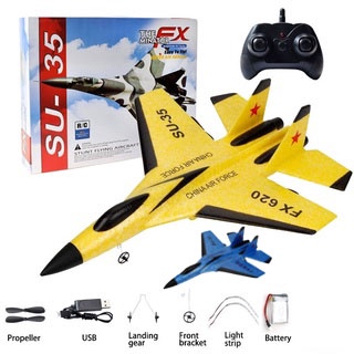 FX-620 เครื่องบินร่อนบังคับ SU-35 2.4G แบบโฟม พร้อมรีโมตคอนโทร เครื่องบินของเล่น ของเล่นสําหรับเด็กผู้ชาย