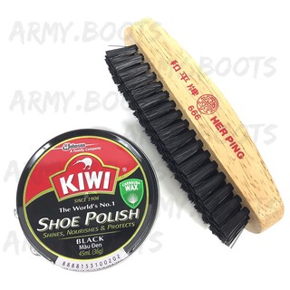 กีวี [KIWI] ยาขัดรองเท้า กีวี่ขัดรองเท้า ตลับเล็ก 45ml / ตลับใหญ่ 100ml / แปรงขัดรองเท้า แปรงตราสมอ