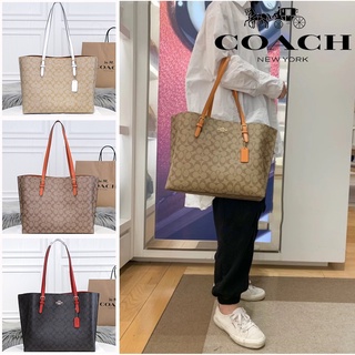 Coach 1665 กระเป๋าสะพายข้าง กระเป๋าผู้หญิง กระเป๋าช้อปปิ้ง กระเป๋าถือ ความจุสูง women shoulder Bag