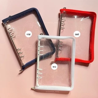 พร้อมส่ง🇹🇭 แฟ้มซิป เก็บการ์ด (เฉพาะแฟ้ม) ขนาดA5 6ห่วง แฟ้มการ์ด ปกแพลนเนอร์ Photo Album (AA,AB) #A1