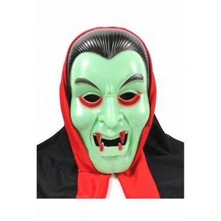 ﻿MOMMA หน้ากาก ผีดูดเลือด ท่าน เคาท์แดร๊คคูล่า + ผ้าคลุมไหล่ ( Halloween Dracula Mask )