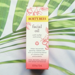 เบิร์ตส์บีส์ น้ำมัน บำรุงผิวหน้า พร้อมสารสกัดโรสฮิป Facial Oil With Rosehip Seed Extract 15 ml (Burts Bees®)