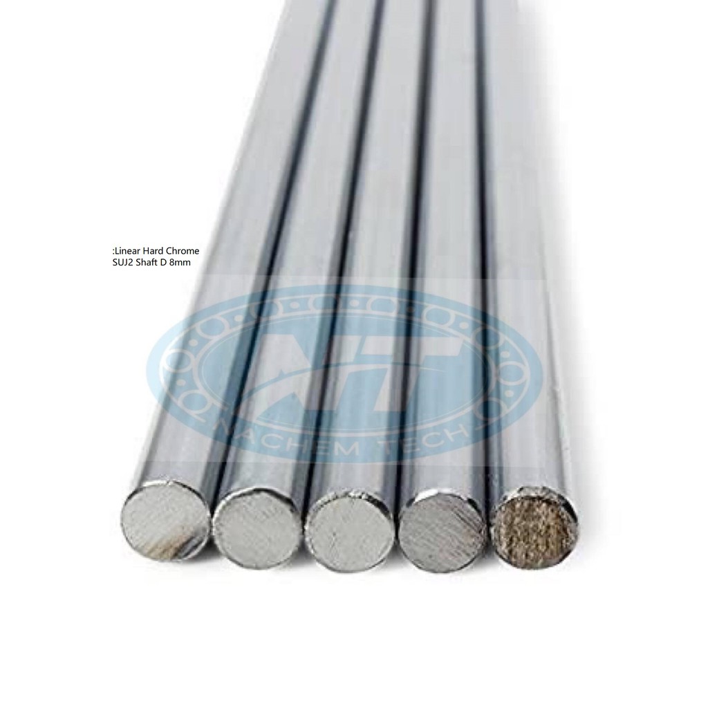 Linear hard Chrome SUJ2 Shaft D8mm (100mm ถึง 700mm)