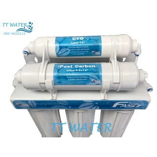 FAST PURE เครื่องกรองน้ำ 5 ขั้นตอน พร้อมอุปกรณ์ติดตั้งครบชุด แถมฟรี ไส้กรอง PP 5 MICRON x 1 ไส้