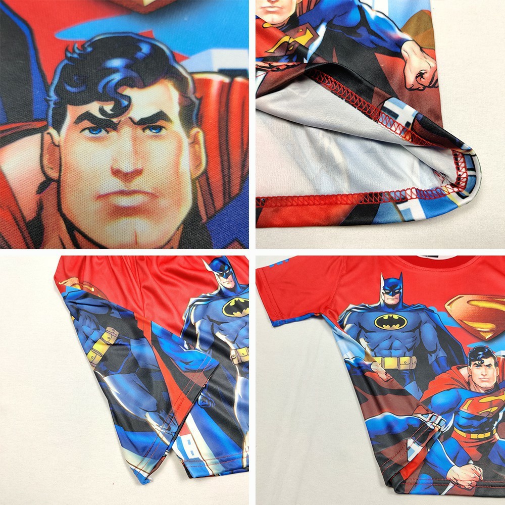 3-9ขวบ ชุดเสื้อผ้าเด็กผู้ชาย ชุดนอนเด็กผู้ชาย แขนสั้น ขาสั้น ผ้ามัน PM888