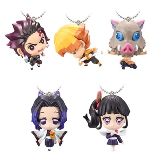 Demon Slayer Deformed Mascot 2 Kimetsu no Yaiba Tanjiro Zenitsu Inosuke Kanao Shinobu ฟิกเกอร์แท้ ดาบพิฆาตอสูร กาชาปอง